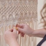 Close up details of knotting Close up details of knotting