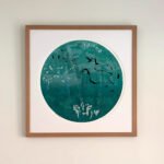 Sarah Abercrombie_Wind Whispers II_Woodcut and Collagraph Print_Framed Sarah Abercrombie_Wind Whispers II_Woodcut and Collagraph Print_Framed