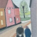 'The Conversation' - Painting on canvas panel