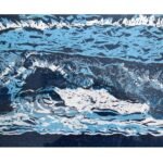 waves lino print waves lino print